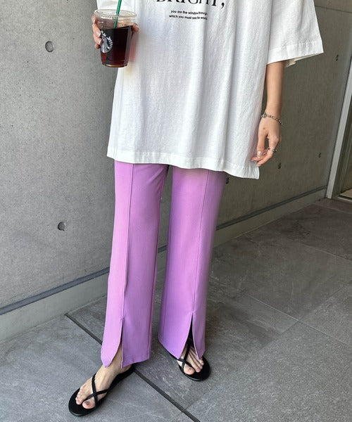 日本顯瘦喇叭褲